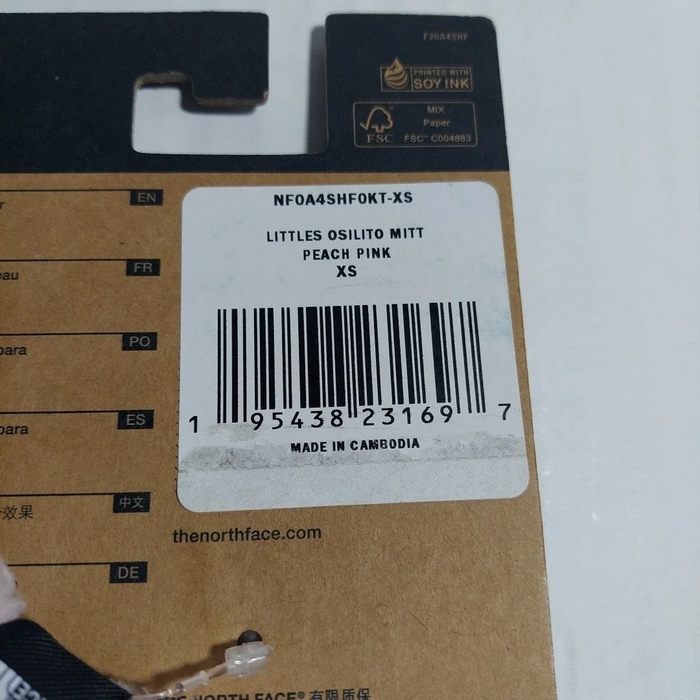 The North Face  Girl's Size XS - Littles Osilito Winter Gloves